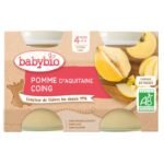 BABYBIO POMME DE NOUVELLE AQUITAINE COING DE PROVENCE 2x130 G