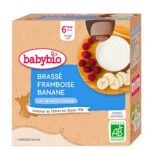 BABYBIO – Gourde Brasse Framboise Banane 4*85g