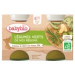 BABYBIO – Pots De Légumes Verts De Nos Régions 4mois+ Bio – 2x – 130g