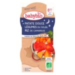 BABYBIO – Repas Bonne Nuit Patate Douce, Légumes Du Soleil Et Riz De Camargue 8mois+ Bio – 2x – 200g