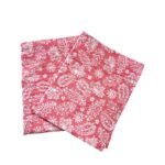 BAMBIDOU LOT 2 BAVOIRS EPAULE MINI LANGE GAZE DE COTON ROSE