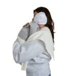 BAMBIDOU MAXI LANGE 100CM*100CM IVOIRE A CARRE