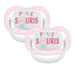 BÉBÉ-CONFORT – 2 Sucette Physio Air Conf 6-18m Petit souris