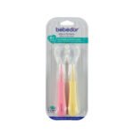 BÉBÉDOR – 2 Cuillere en Silicone Couleur Aléatoire