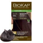 BIOKAP – Nutricolor Delicato Coloration Naturelle Cheveux Délicats – 140ml – 4.05 – Châtain Chocolat