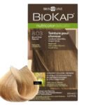 BIOKAP – Nutricolor Delicato Coloration Naturelle Cheveux Délicats – 140ml – 8.03 – Blond Clair Naturel