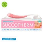 BUCCOTHERM – Kit Premières Dents 0-2ans Brosse À Dents Et Baume Gingival À L’eau Thermale – 50ml