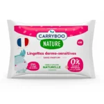 CARRYBOO – Lingettes Dermo-sensitives Sans Parfums 58 Pieces