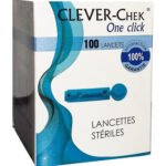 CLEVER-CHEK – Lancette 100pcs bleu