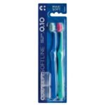 CURASEPT – Softline 0.10 Maxi Soft Pack Brosses À Dents Bleu Et Vert – 2u