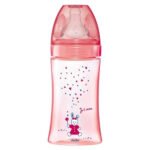 DODIE – BIBERON INITIATION+ 270ML ROSE LICORNE 0-6 M TÊTE RONDE 3 VIT D2