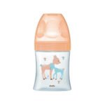 DODIE – Biberon Sens+ Verre 150ml Beige 0-6m Tetine Plat D1