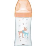 DODIE – Biberon verre Sensation+ (0-6 M) 3 vitesses débit 2 Beige biche 270 ml