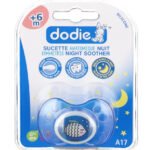 DODIE – Sucette forme anatomique silicone nuit (6M +) N°17