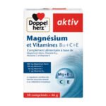 DOPPEL HERZ – Aktiv Magnésium et Vitamines B12+C+E – 30 Comprimés