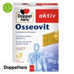 DOPPEL HERZ – Aktiv Osseovit Complexe Minéral + Vitamine D3 Maintient De La Santé Osseuse – 30 Comprimés