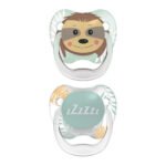 DR BROWN’S – Sucette Phase 2 Têtes d’Animaux, Pack de 2 (0-6 Mois)