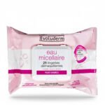 EVOLUDERM – Lingettes Demaquillant Micellaire 25 Pieces