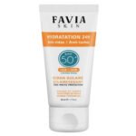 FAVIA – Skin Écran Solaire Éclaircissant Anti-rides Et Anti-taches Hydratation 24h SPF50 – 50ml