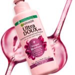 GARNIER – Ultra Doux Grape Crème de Soin 2-en-1 Hydratation Souplesse Vignes Merveilleuses 200ml