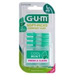 GUM – Soft Picks Comfort Flex Mentholé Brossettes Interdentaires L – 40u