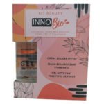 INNOBIO – Kit Beauty Crème Solaire SPF50+, Sérum Eclaircissant Vitamine C Et Gel Nettoyant – 1u