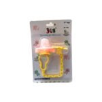 JUNIORS – sucette en silicone  jub  2émé age +clips