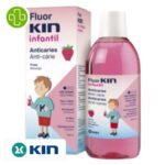 KIN – Fluor Infantil Bain De Bouche Anti-caries Goût Fraise Usage Quotidien – 500ml