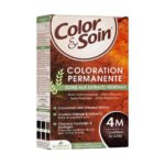 LES 3 CHÊNES – Color & Soin Coloration Cheveux Permanente Aux Extraits Végétaux – 4m – Châtain Acajou