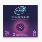 MANIX – Préservatif Xtra Pleasure Double Extase (Nervuré & Forme Stimulante) – 2u