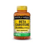 MASON NATURAL – Beta Carotene 100 Softgels
