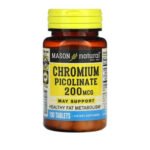 MASON NATURAL – Chromium picolinate 200mg 100 Tablets