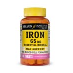 MASON NATURAL – Iron 65mg 100 Tablets