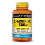 MASON NATURAL L ARGININE 500 MG 60 CAPSULES