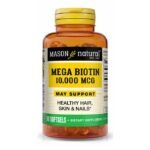 MASON NATURAL MEGA BIOTIN 10000 MCG 50 GELULES