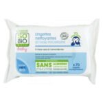 SO BIO – Baby Lingettes Nettoyante À L’eau Micellaire Bio – 70u
