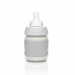 SUAVINEX – Biberon Rabbit Avec Tetine Ronde Debit Lent +0M Gris 150ml