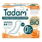 TADAM’ – Protège-lingerie Dermo-sensitifs Non-irritantes (pochettes Individuelles) Bio – Normal – 20u