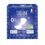 TADAM 12 SERVIETTES MAXI NUIT COTON BIO FUITES URINAIRES