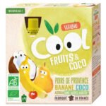VITABIO – Cool Fruits Et Coco Poire De Provence, Banane, Coco Et Acérola Bio – 4x – 90g