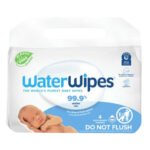 WATERWIPES – Lingettes Pour Bébés À Base D’eau – 4x60u
