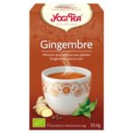 YOGI TEA – Gingembre Infusion Ayurvédique Gingembre Et Poivre Noir Sachets Bio – 17u