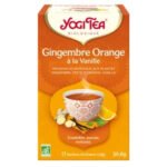 YOGI TEA – Gingembre Orange À La Vanille Infusion Ayurvédique Gingembre, Zeste D’orange Et Vanille Sachets Bio – 17u