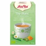 YOGI TEA – Thé Blanc À L’aloe Vera Infusion Ayurvédique Basilic, Curcuma Et Fleurs De Camomille Sachets Bio – 17u